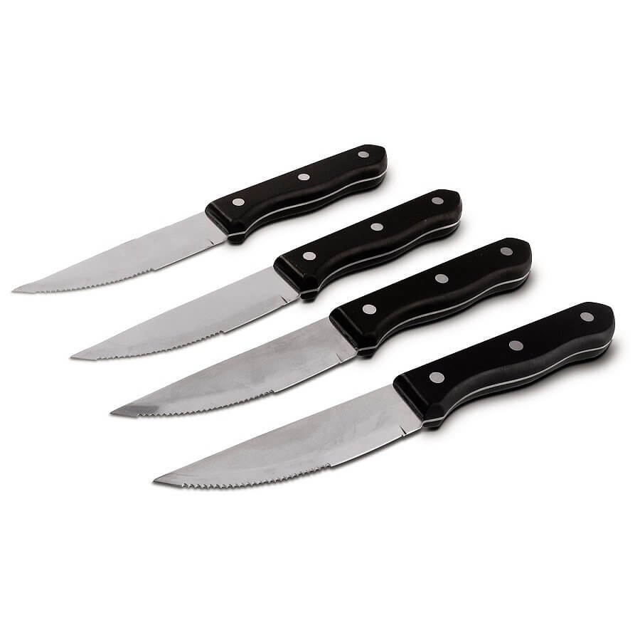 Broil King Steak Knives-Black with Stainless Steel-64935